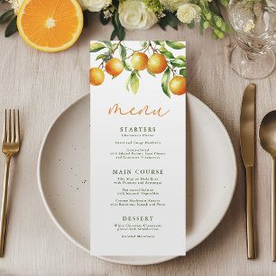 A Little Cutie Is On The Way Baby Shower Menu