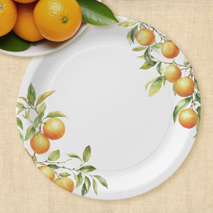 A Little Cutie Is On The Way Baby Shower Paper Plate
