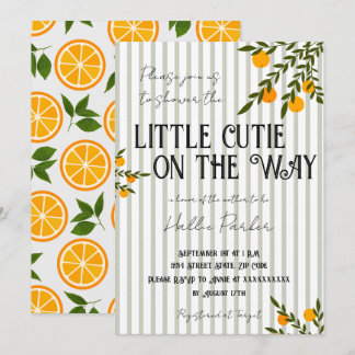 A Little Cutie is On The Way Invitation