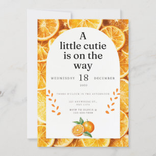 A Little Cutie is on the Way invitation
