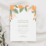 A Little Cutie is on the Way Orange Baby Shower Invitation<br><div class="desc">Celebrate the Little Cutie on the Way with this simple and elegant orange-themed baby shower invitation.</div>