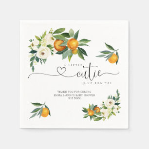 A Little Cutie is On The Way Paper Napkin