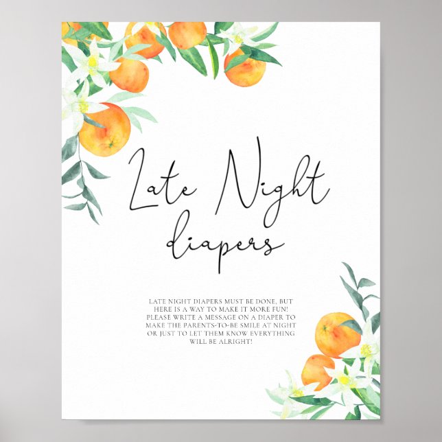 A little cutie \ Late night diapers game Poster (Front)