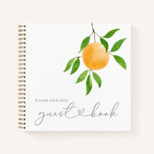 A Little Cutie Modern Baby Shower Guest Book