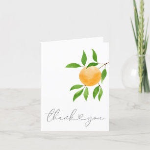 A Little Cutie Modern Baby Shower Thank You Card