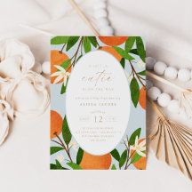 A Little Cutie | Modern Blue Neutral Baby Shower