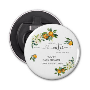 A Little Cutie Orange Button Bottle Opener