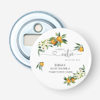 A Little Cutie Orange Button Bottle Opener