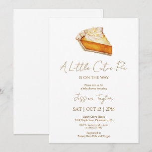 A Little Cutie Pie Baby Shower Invitation