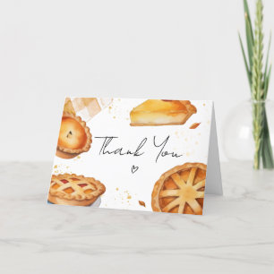 A Little Cutie Pie Baby Shower Thank You Card