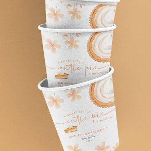 A Little Cutie Pie Is Baking   Baby Shower Paper Cups