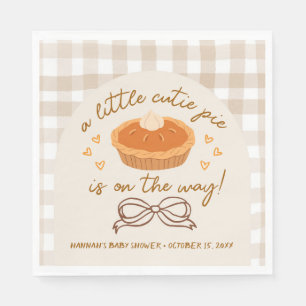 A little Cutie Pie is on his way  Napkin