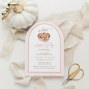 A Little Cutie Pie Is On The Way Baby Shower Invitation
