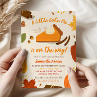 A Little Cutie Pie Is On The Way Fall Baby Shower