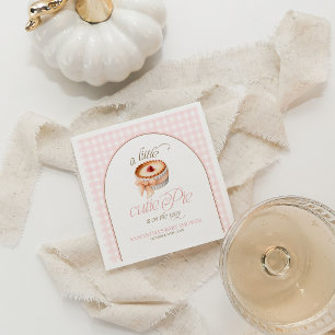 A Little Cutie Pie Personalised Baby Shower Napkin