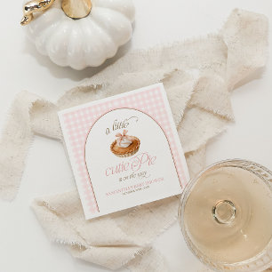 A Little Cutie Pie Personalised Baby Shower Napkin
