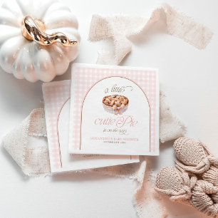 A Little Cutie Pie Personalised Baby Shower Napkin