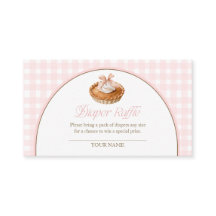 A Little Cutie Pie Pink Gingham Diaper Raffle