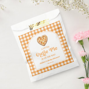 A Little Cutie Pie Retro Baby Shower Favour Bags