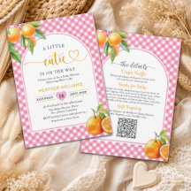 A Little Cutie Pink All in One Baby Shower