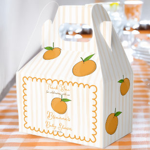 A little cutie whimsical citrus baby shower favour box