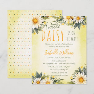 A Little Daisy Is On The Way Floral Baby Shower