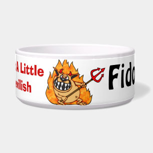 A Little Devilish Customised Dog Bowls