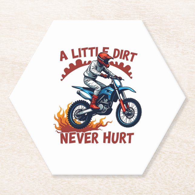A Little Dirt Never Hurt Paper Coaster (Front)