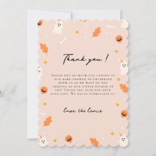 A little doo is almost due baby thank you cards