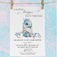 A Little Dragon is on the Way Baby Shower 