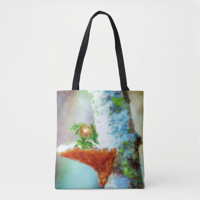 A Little Dragon Sleeps Tote Bag (Front)