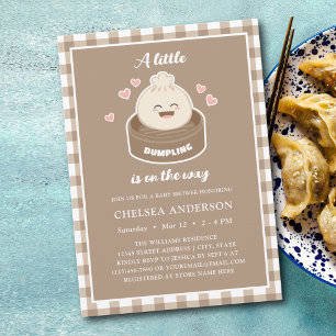 A Little Dumpling is On The Way Baby Shower Invitation