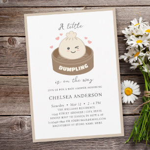A Little Dumpling is On The Way Baby Shower Invitation