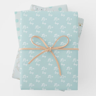 A Little Elephant Boy Baby Shower Wrapping Paper Sheet