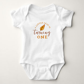 A Little Fall Leaf Baby Turning One Bodysuit