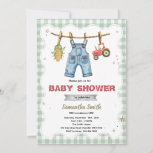 A Little Farmer is on the Way shower invite
