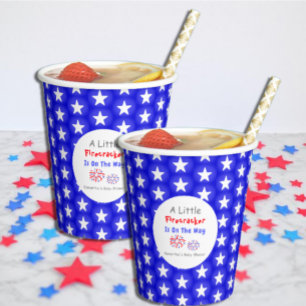 A Little Firecracker Is On The Way Paper Cups