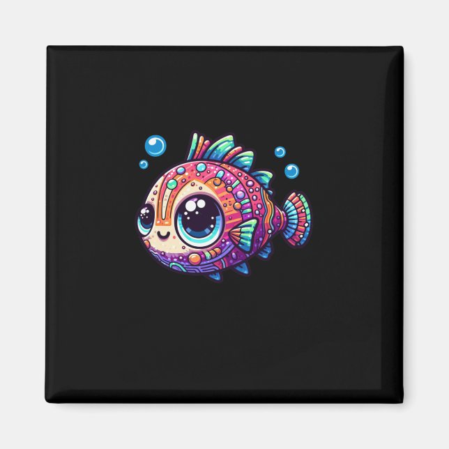 A Little Fish Sticker  Magnet (Front)