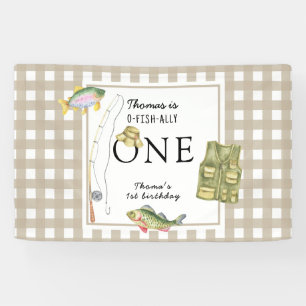 A little Fisherman Birthday Party Banner