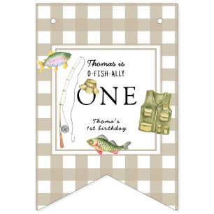 A little Fisherman Birthday Party Bunting