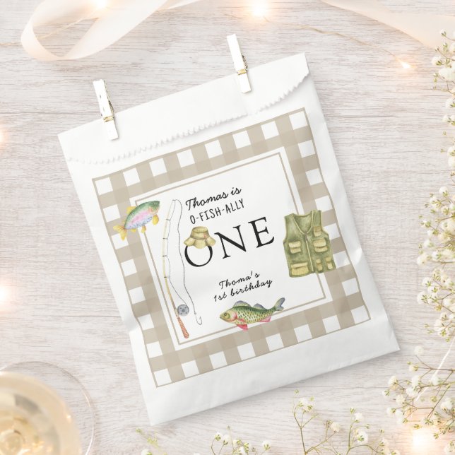 A little Fisherman Birthday Party Favour Bags (Clipped)