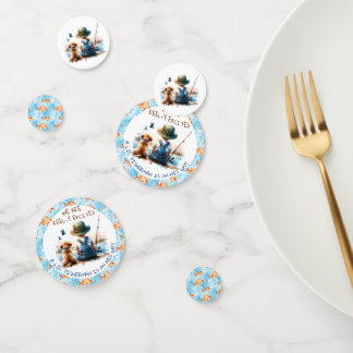 A Little Fisherman | Cute Boy's Baby Shower Confetti