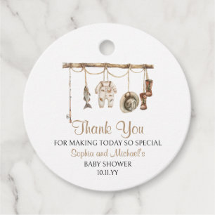 A Little Fisherman Is On The Way Baby Shower  Favour Tags