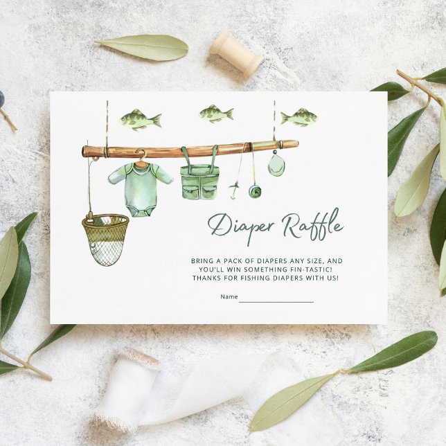 A Little Fisherman Is Reeling In Joy Diaper Raffle Enclosure Card (Creator Uploaded)