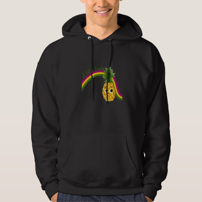 A little fruity with pineapple and rainbow for pri hoodie (Front)