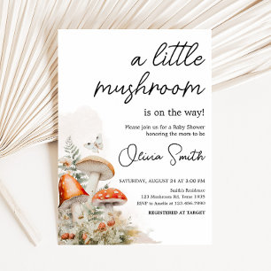 A Little Fungi Enchanted Mushroom Baby Shower Invitation