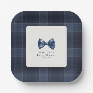 A Little Gentleman is on His Way Baby Shower  Paper Plate