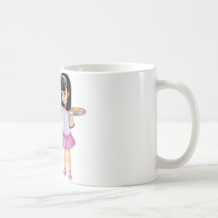 A Little Girl with a Paint Palette Coffee Mug