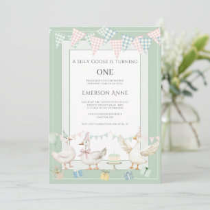 A Little Goose Birthday Party Invitation