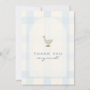 A Little Goose Boy Baby Shower Thank You Card